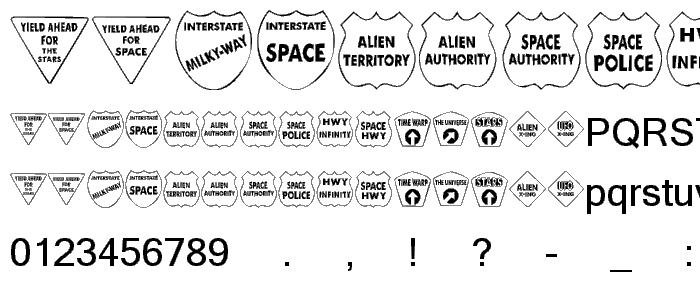 KR Kinda Spacey font